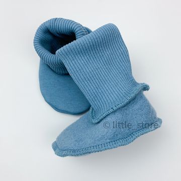 Пинетки из футера "Simple" Синие