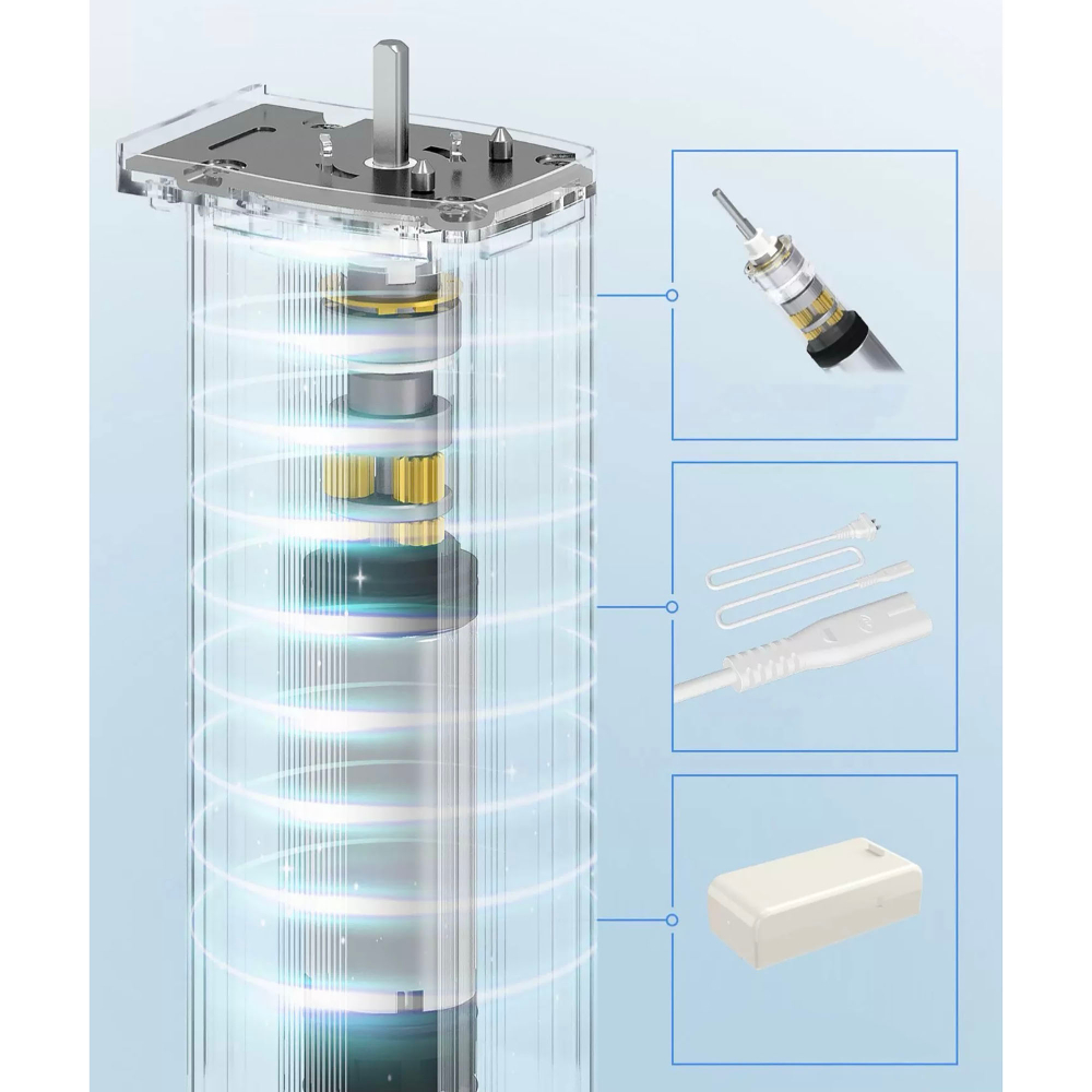 Электрический карниз для штор с регулировкой длины, алюминиевый, потолочный, с пультом