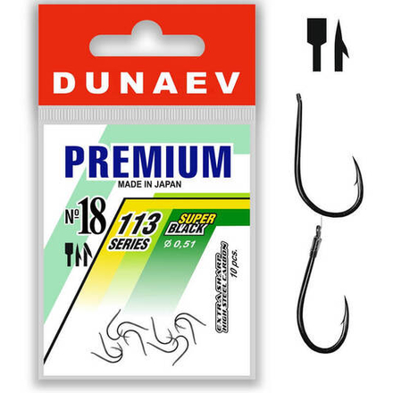 Крючок Dunaev Premium 113 # 8 (упак. 10 шт)