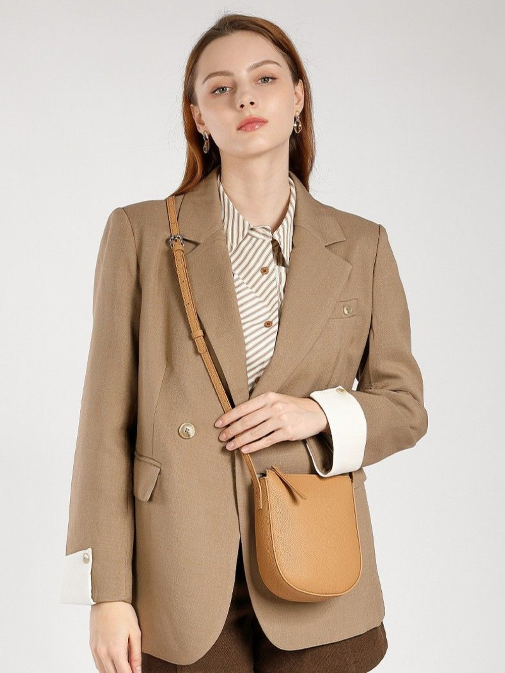 сумка женская натуральная кожа через плечо кросс боди маленькая