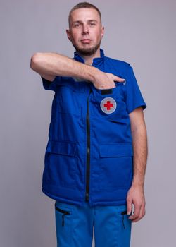 Жилет утепленный мужской Скорая помощь MedicLine