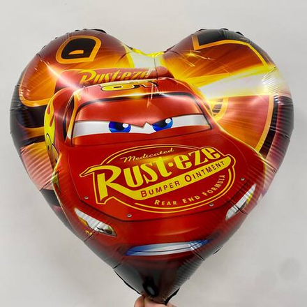 Шар (18/45 см) Сердце Тачки, 1 шт. И056 И059