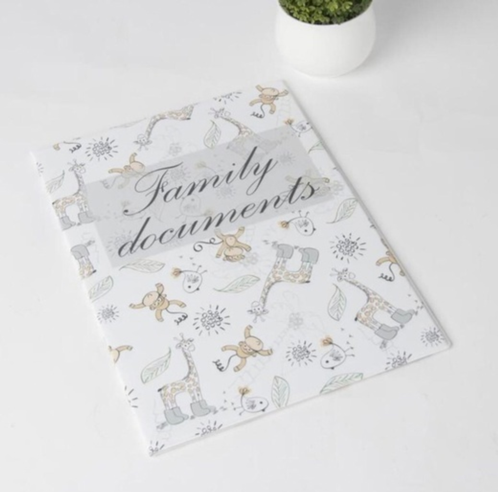 5243173 Папка для семейных документов, 3 комплекта, цвет белый