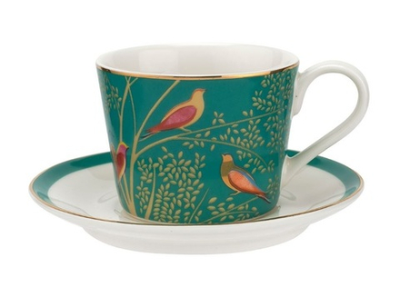 Portmeirion Чашка для эспрессо Chelsea Sara Miller 110 мл с блюдцем Зеленая