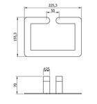 Полотенцедержатель 225 мм нерж. сталь VERONA 16880.CU медь