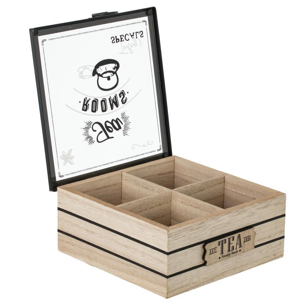 GAEM Шкатулка для чайных пакетиков, L17 W17 H7,5 см