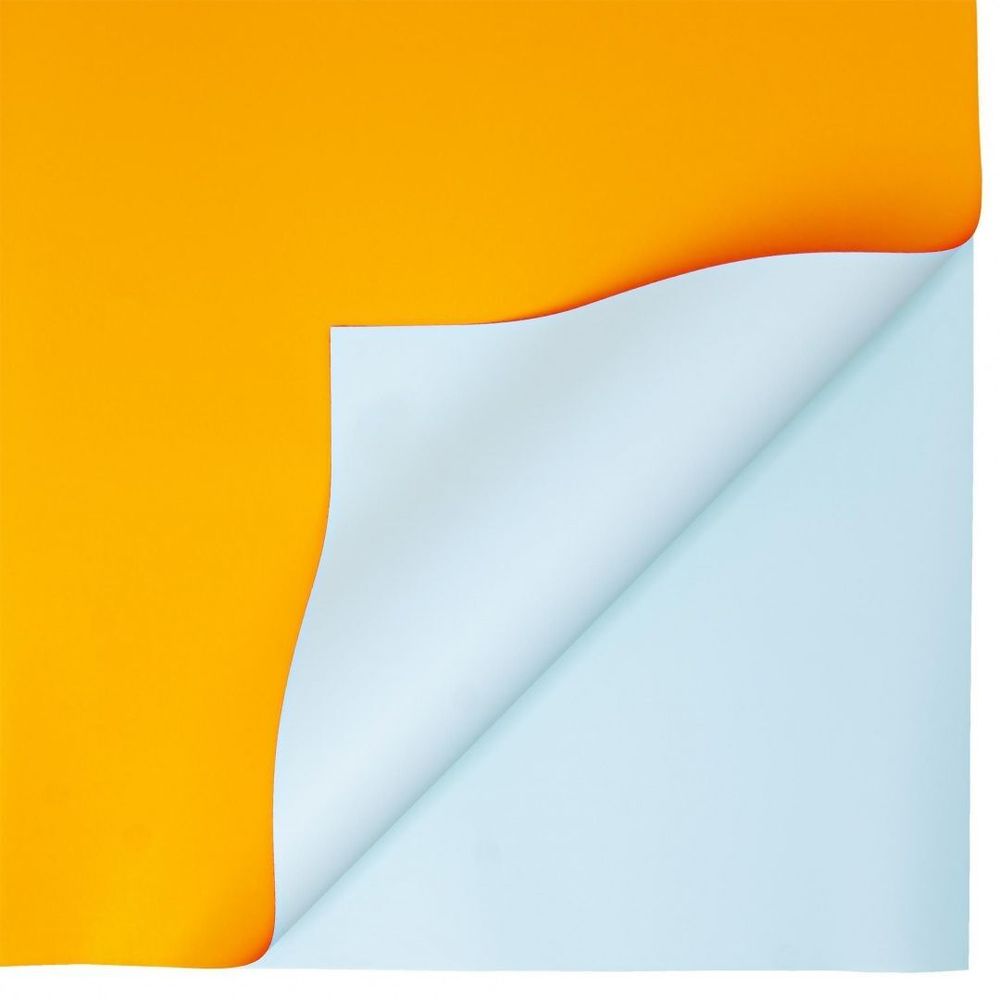 ЛИСТ Яркая 58*58/20шт ОРАНЖ/БЛЕДНО-ГОЛУБОЙ