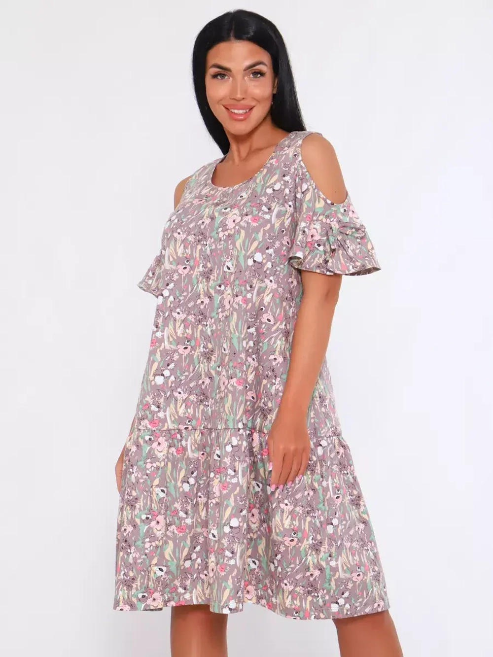 Платье свободное большие размеры