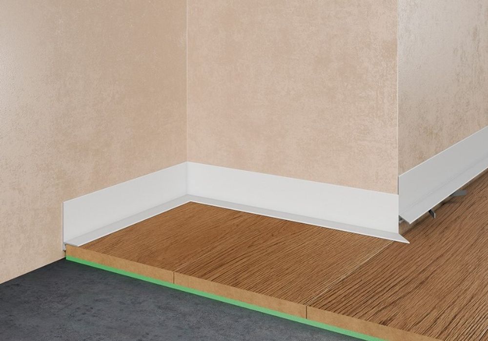 Щелевой плинтус Pro Design Mini L 601 белый, 2700x15,5x35 мм