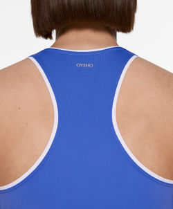 Oysho Майка из высокотехнологичной ткани с кантом, берлинская лазурь