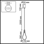 Подвесной светодиодный светильник Odeon Light INCANTO 7148/5L