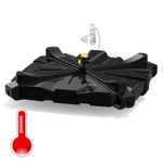 Бак для душа «Роса-2» 110 л с подогревом, с лейкой, с уровнемером Полимер-Групп(997x1004x273см;9,68кг;черный) - арт.559250