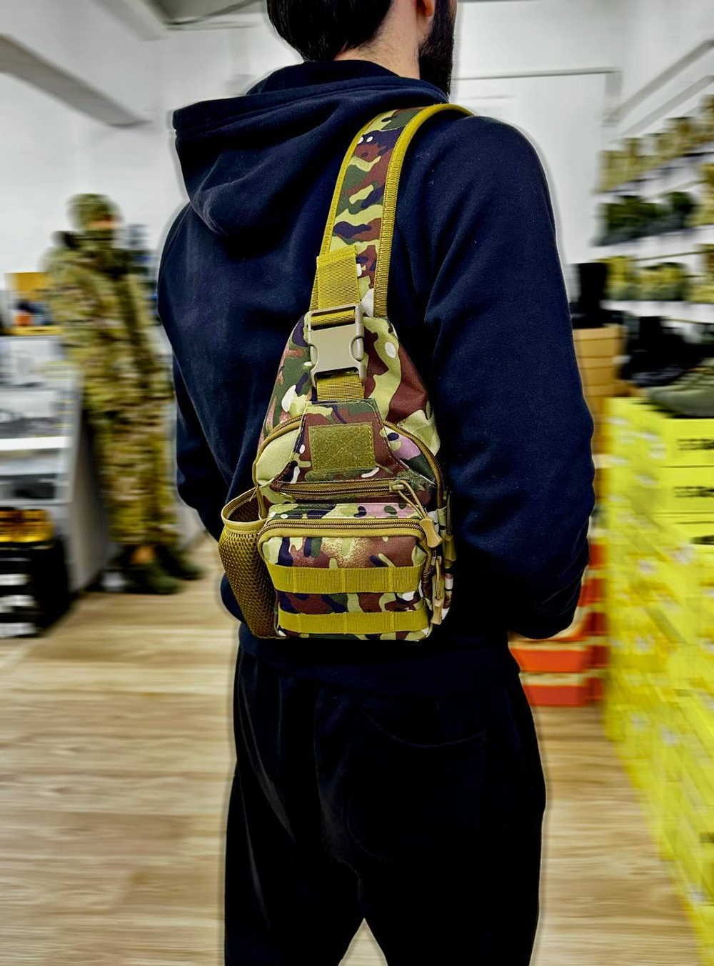 Тактическая плечевая сумка / мультикам