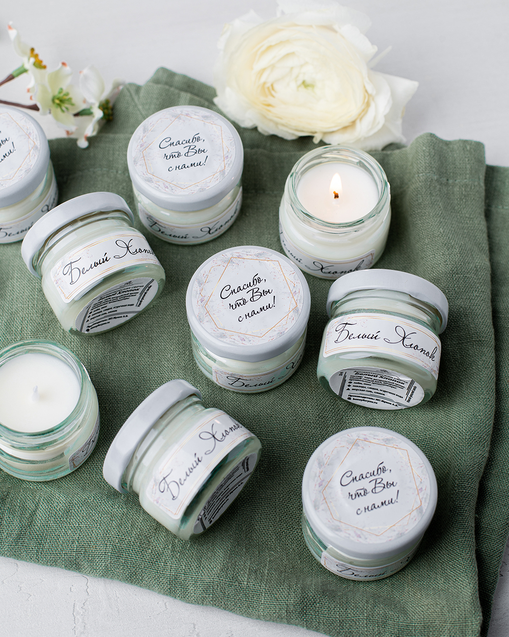 Свеча-бонбоньерка в подарок гостям