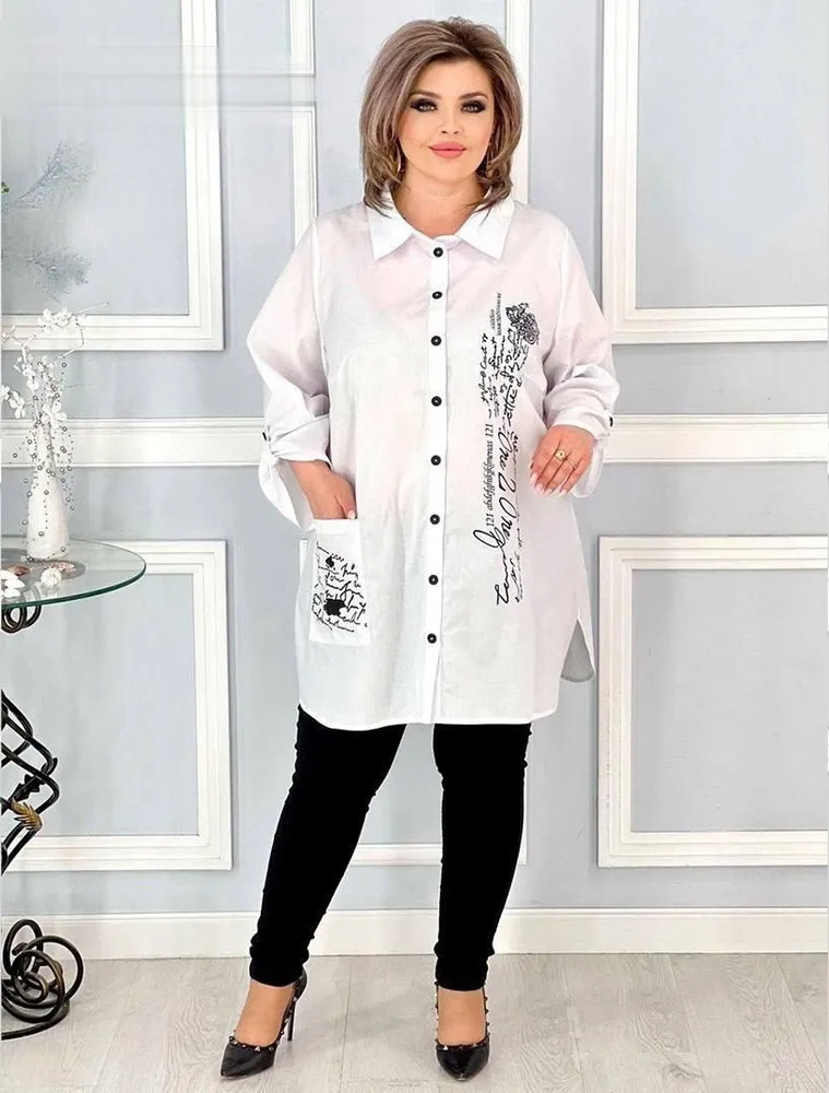 Рубашка «Газета» Фабрика Моды