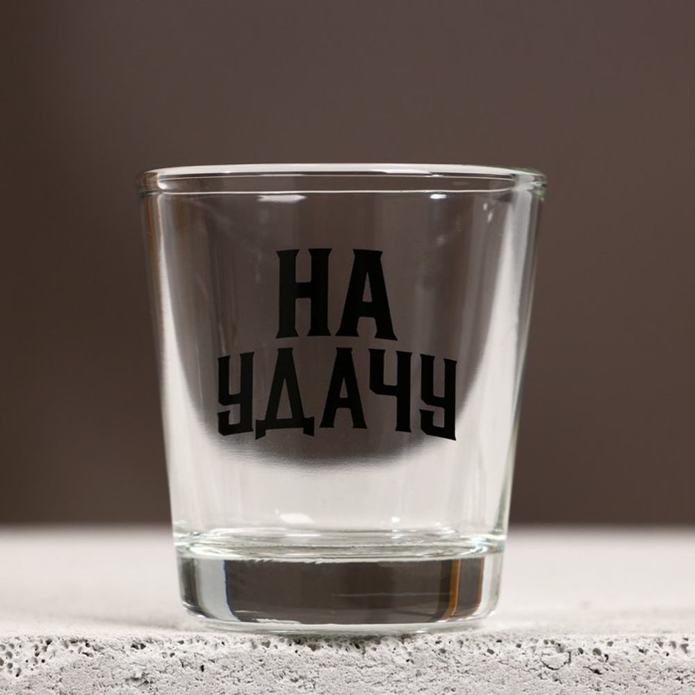 Подарочный набор «На удачу», гель для душа виски 100 мл и стопка, HARD LINE