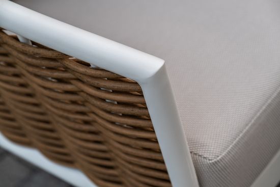 "Тоскана" лаунж-зона из искусственного ротанга, цвет соломенный (К)