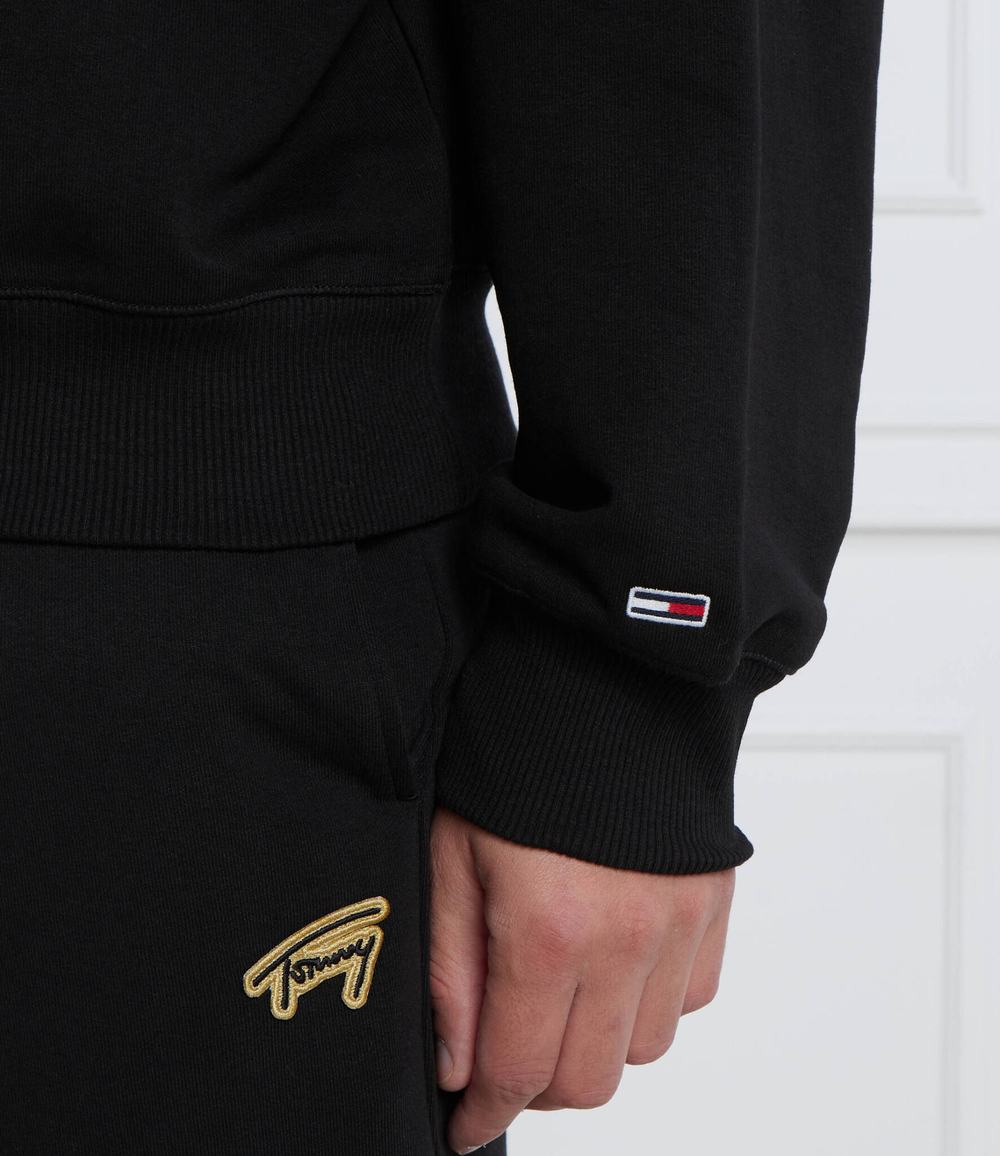 Худи BOXY SIGNATURE CREW Tommy Jeans - черный(DM0DM17784)