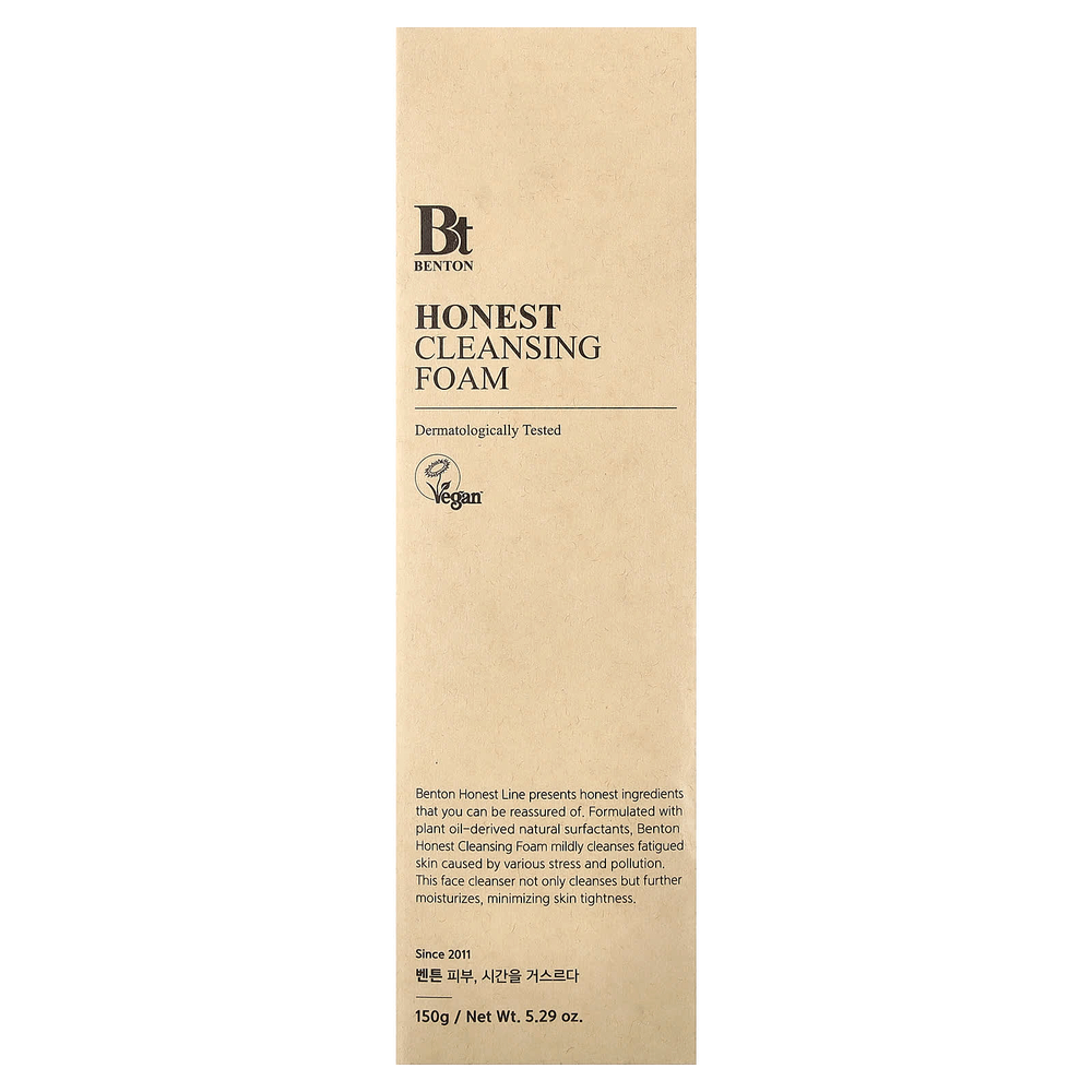 Benton, Honest, очищающая пенка, 150 г (5,29 унции)