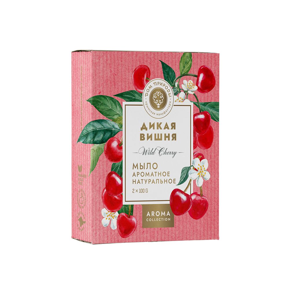 Мыло ароматное натуральное Дикая Вишня