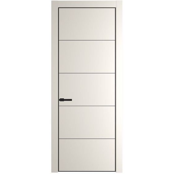 Profil Doors 15PA перламутр белый профиль чёрный матовый
