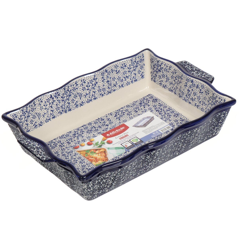 Форма для выпечки керам, 20х30 см, прямоуг, син, Atribute, Eclipse blue, ABK102-SRT-B