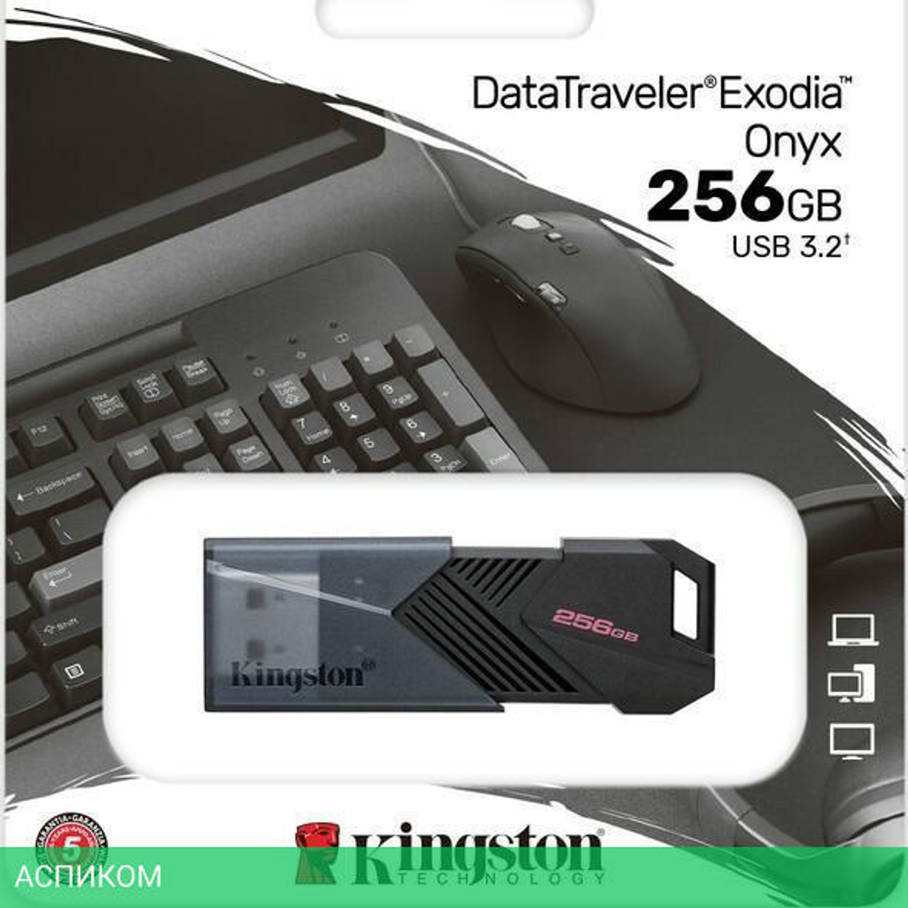 USB Flash-накопитель Kingston DataTraveler Exodia Onyx 256GB (DTXON/256GB)
