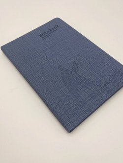 Блокнот 112 л. В5 25*17,5 см лин. св.син.джинс (7674-6)