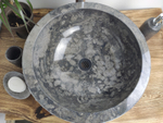Раковина из мрамора Drum Black Marmo DM-60207 45*45*17