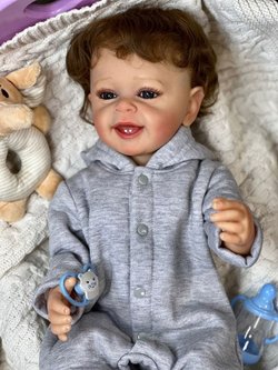 Кукла Реборн виниловая 55см в пакете (FA-155)