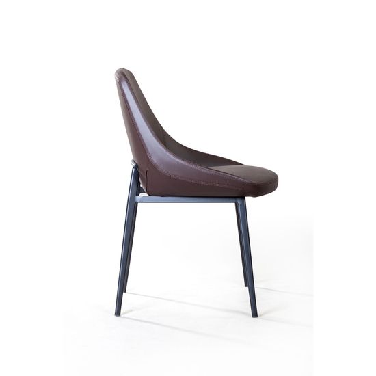 Стул Oscar, экокожа soft touch коричневый