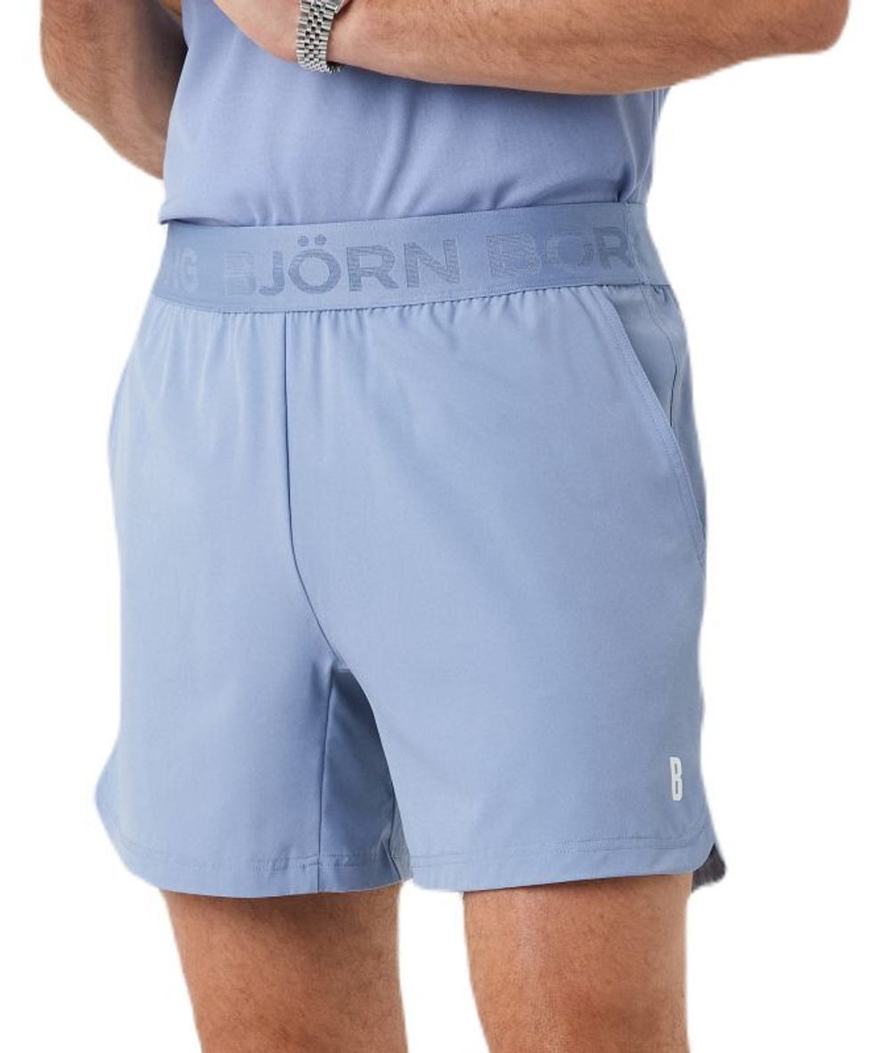 Мужские теннисные шорты Björn Borg Ace Short Shorts - небесный