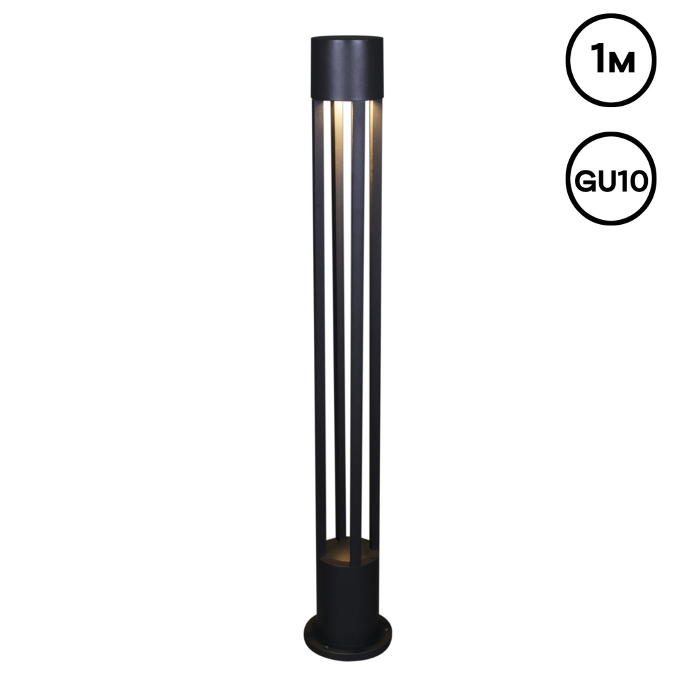 09959-0.7-001KT 1,0M GU10 BK фонарь