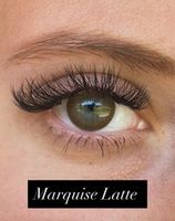 Шоколадные цветные линзы Marquise Latte / Шоколадные цветные линзы ( шоколадный ободок ) для темных и светлых глаз / 12 месяцев