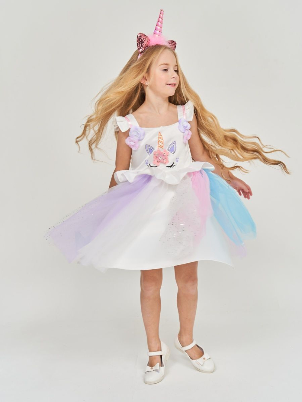 Пышное нарядное платье Единорога