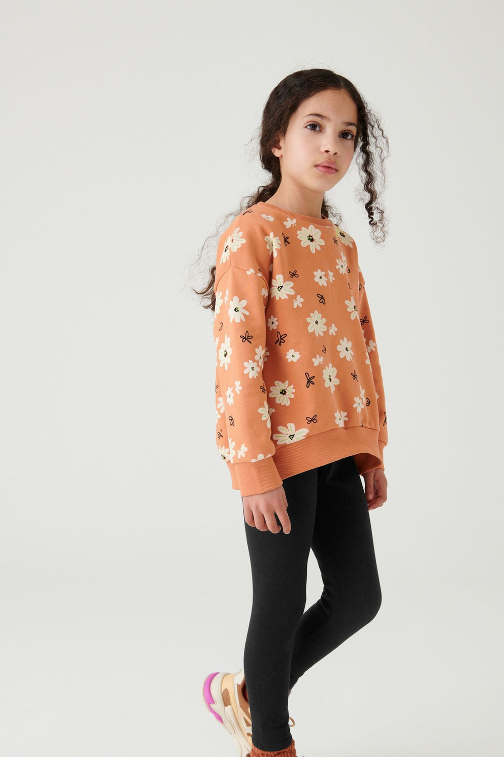 Легинсы с флисовой подкладкой для девочки Next A82-347, Черный