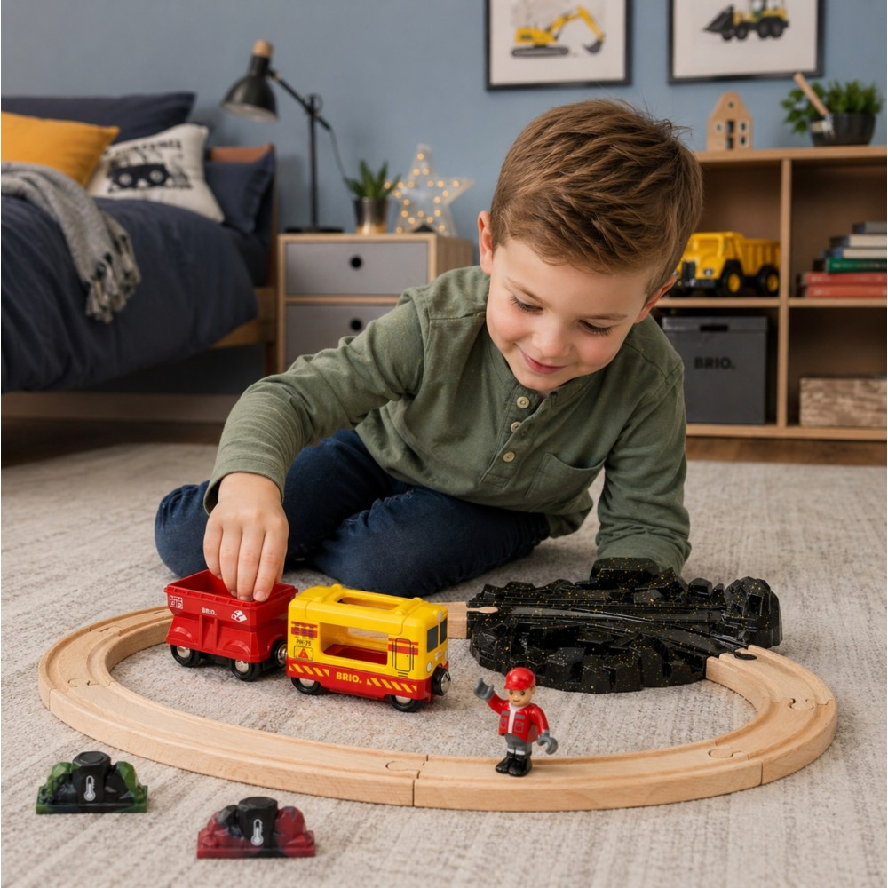 BRIO 36130 «Деревянная дорога с камнями, меняющими цвет, 14 деталей» 36130 — фото 9