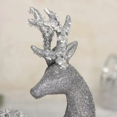 Фигурка новогодняя MAGIC «Блестящее копытце» 22*33*7 см, Серебро