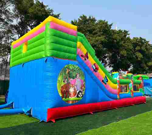 Коммерческий надувной батут «Звериная команда», 9х5х5 м