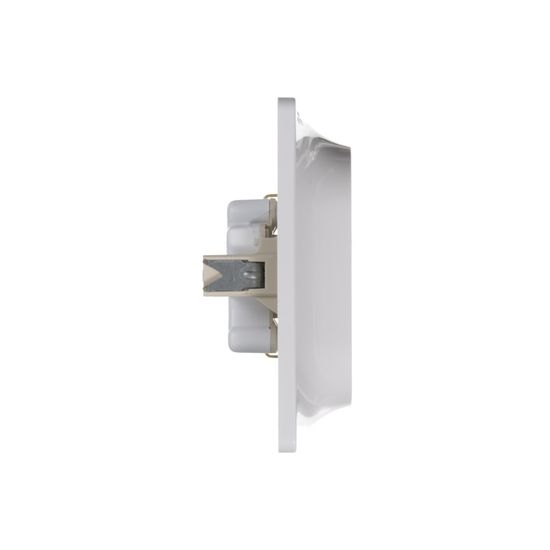 Розетка 2-м СП Glossa 16А IP20 с заземл. в сборе бел. SE GSL000124