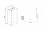 Душевая перегородка ABBER Immer Offen AG66120B
