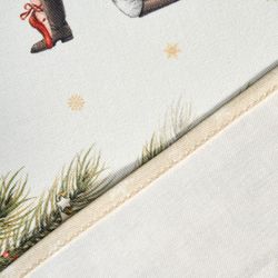 СКАТЕРТЬ ОВАЛЬНАЯ "ЩЕЛКУНЧИК" ,160Х220СМ БЕЖЕВЫЙ ,100% ХЛОПОК ,ТВИЛ