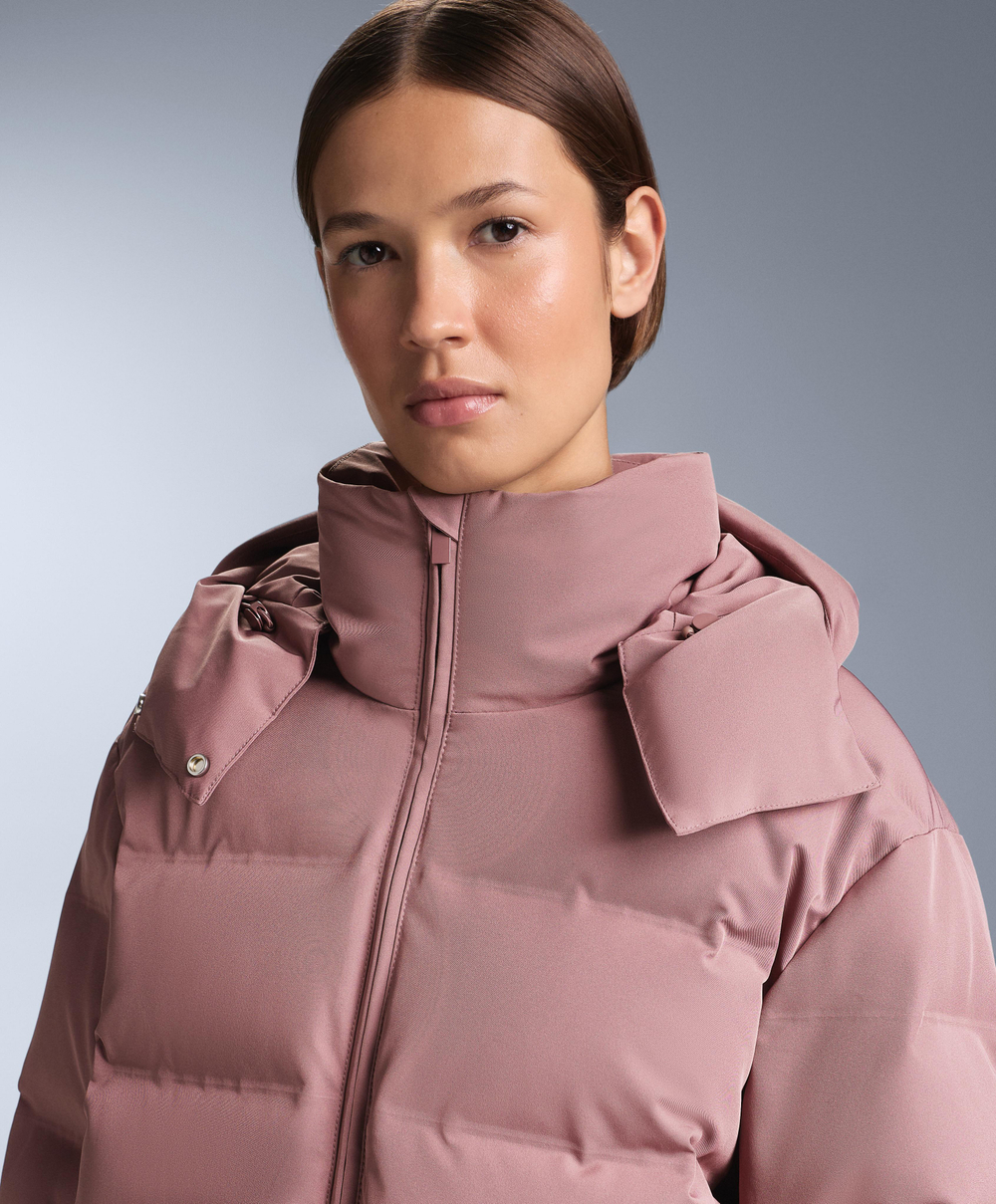 OYSHO Водонепроницаемая пуховая куртка Minardi Piume SKI, фиолетово-розовый