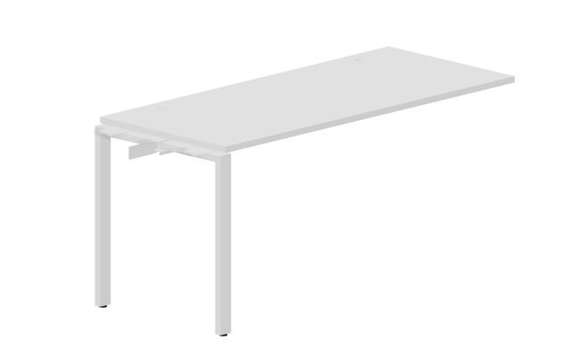 стол Strike 1580х680х750мм (2 громмета) - приставной элемент