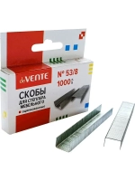 Скобы строительные канцелярские для степлера мебельного 53/8 1000 шт