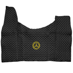 Ковры MERCEDES Actros MP3 (автомат) с шахтой (экокожа, черный, черный кант, желтая вышивка)