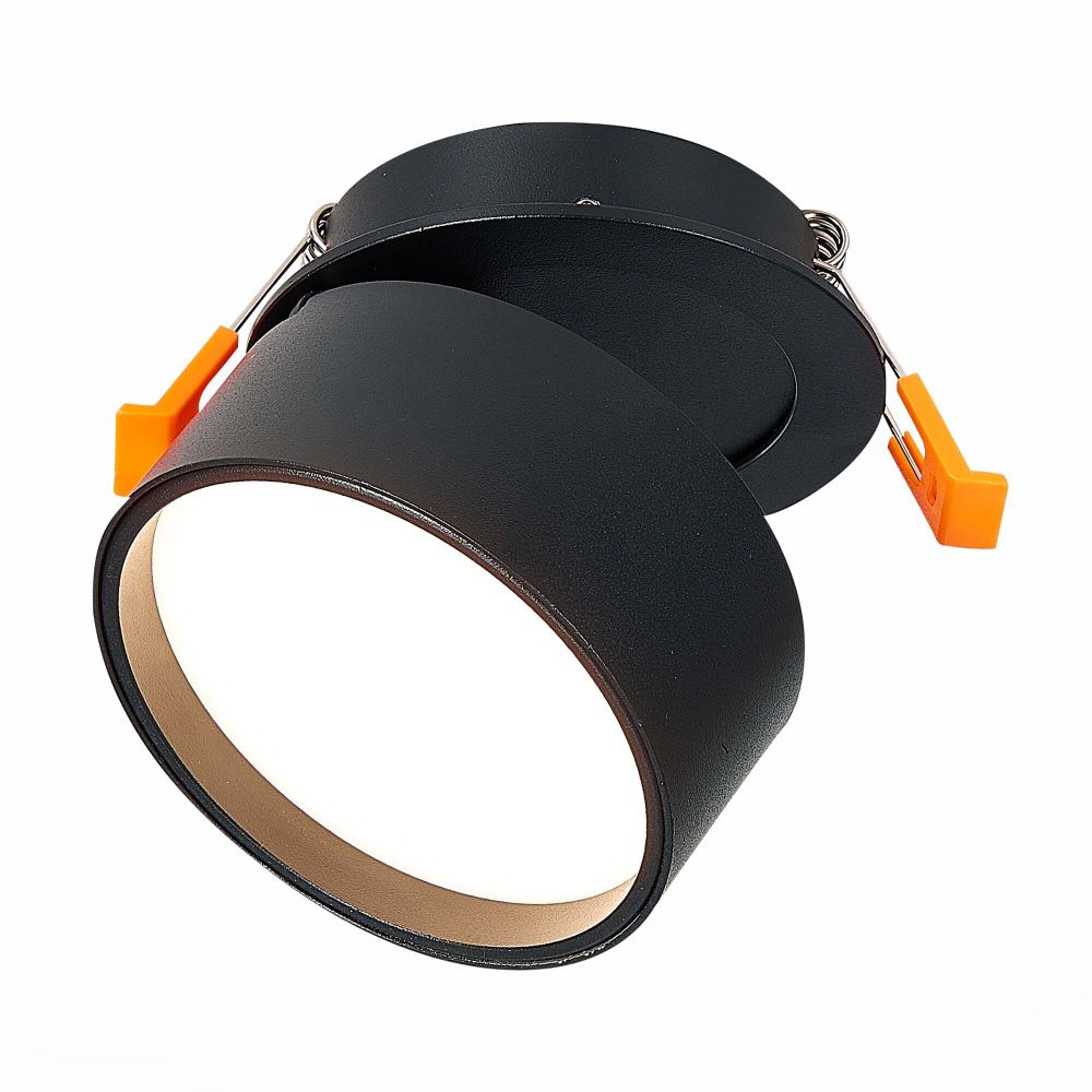 ST651.438.09 Встраиваемый поворотный светильник Черный LED 1*9W 3000K 720Lm Ra&amp;gt;90 120° IP20 D85xH68 170-240VV Встраиваемые светильники