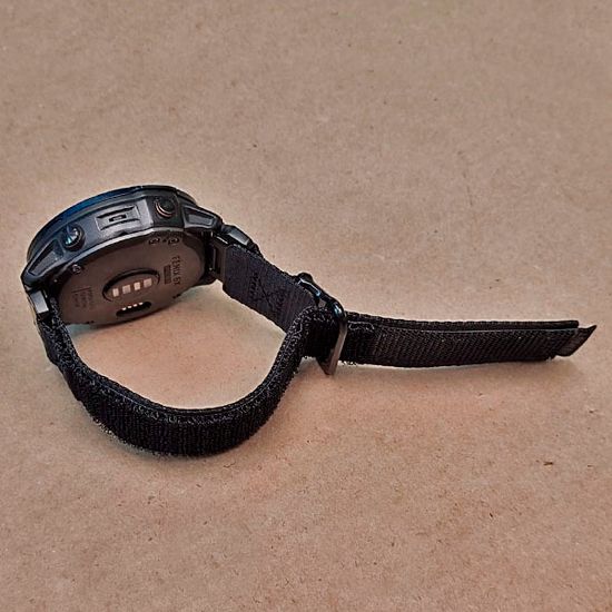 Нейлоновый ремешок Hemsut Rugged 26 мм для Garmin Fenix 7x 6x 5x, Tactix 7 Delta, Enduro 2, Instinct 2X быстросъемный (Черный)