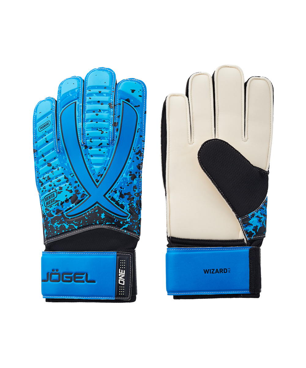 Перчатки вратарские ONE Wizard AL3 Flat, голубой