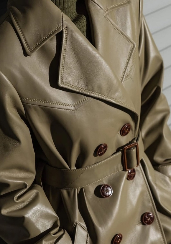 Кожаные тренчи